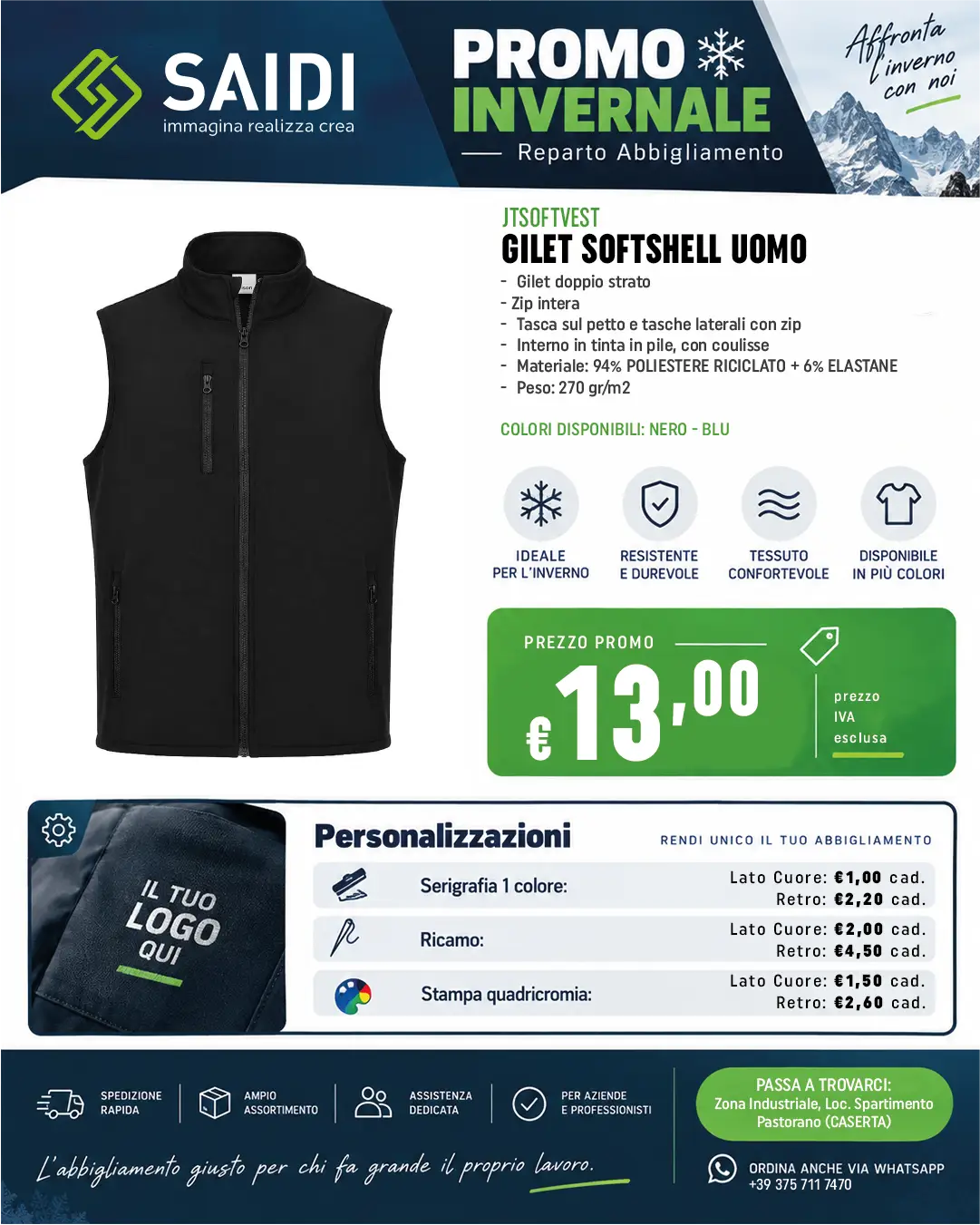 Gilet Softshell Uomo